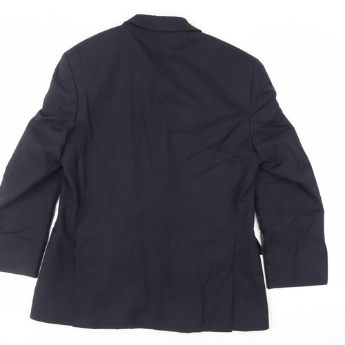 Marks and Spencer Mens Blue Wool Jacket Suit Jacket Size 40 Regular