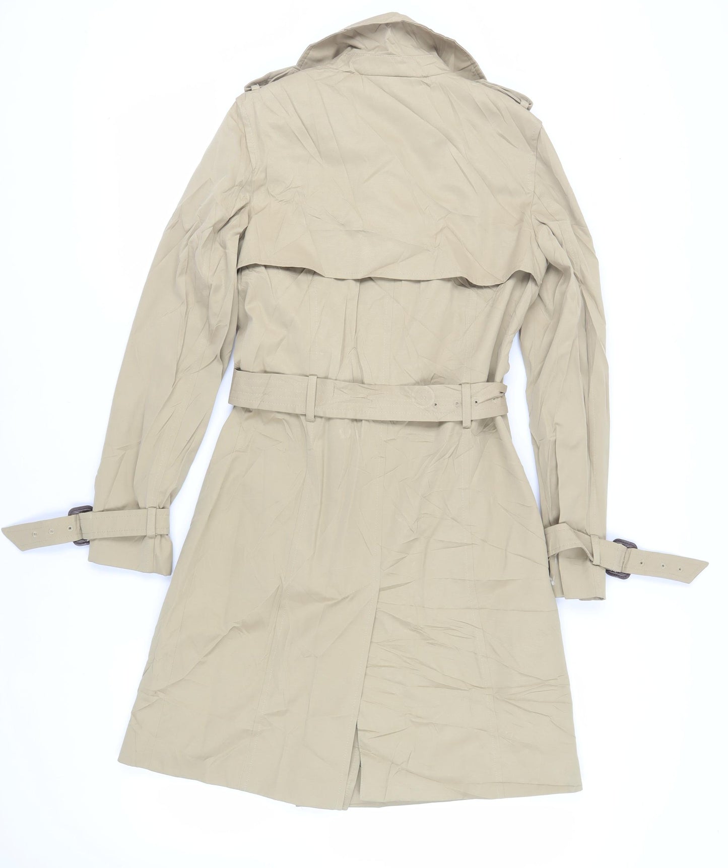 Marks and Spencer Womens Beige Trench Coat Coat Size 6 Button - Belted