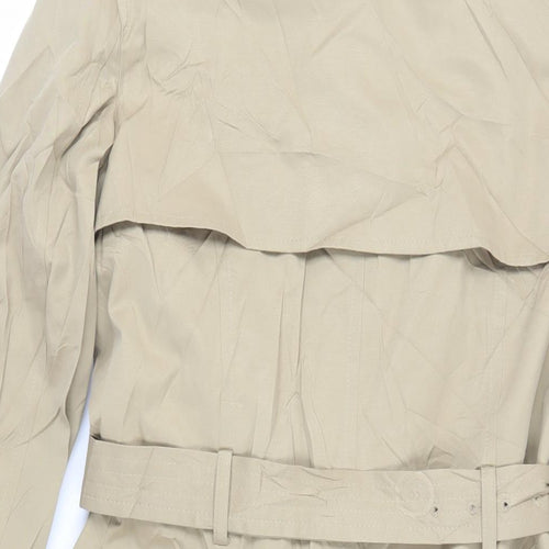 Marks and Spencer Womens Beige Trench Coat Coat Size 6 Button - Belted
