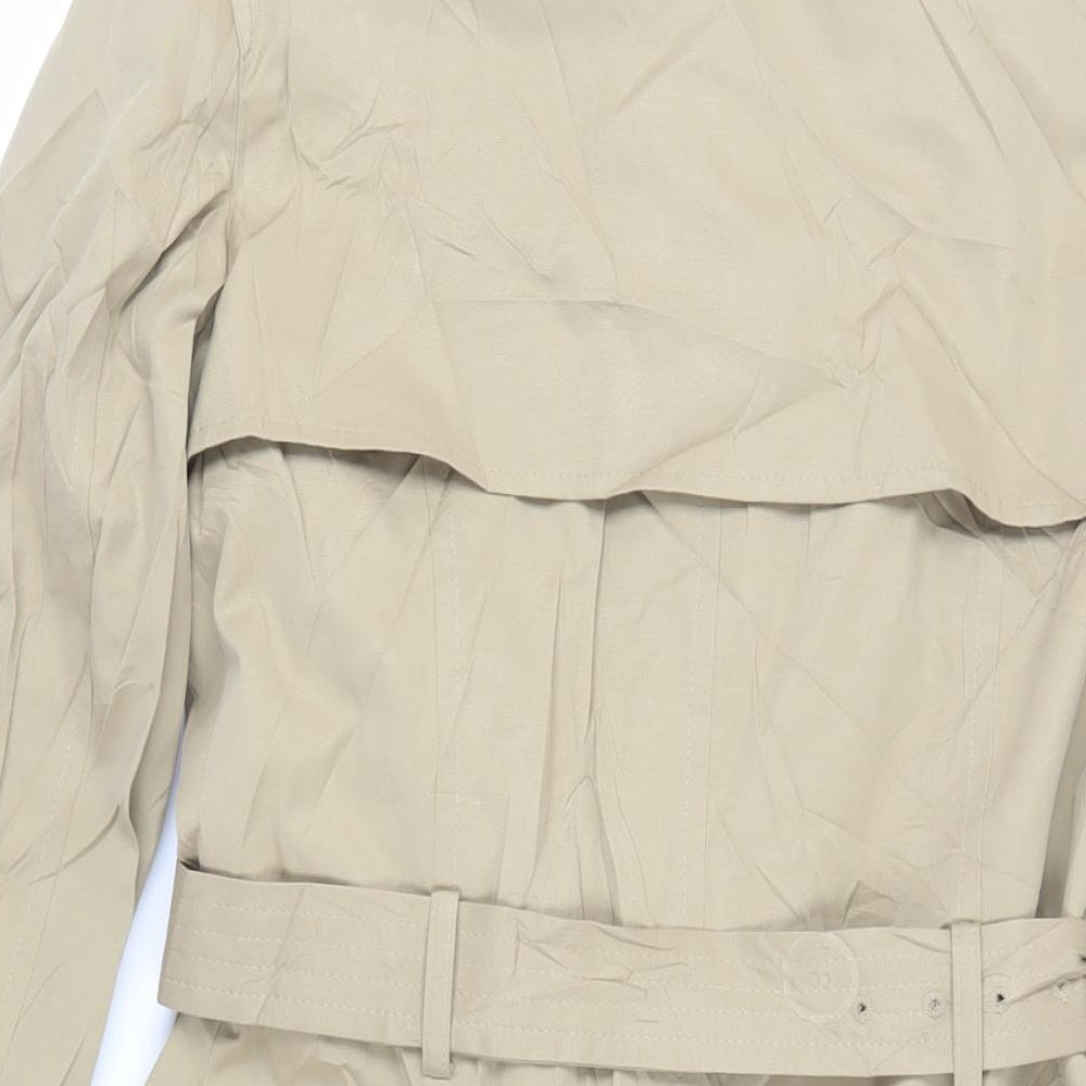 Marks and Spencer Womens Beige Trench Coat Coat Size 6 Button - Belted