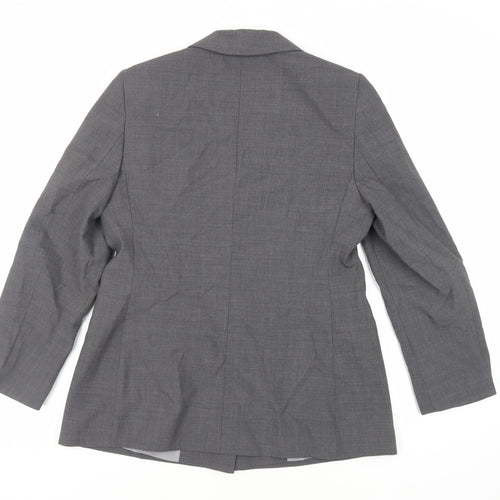BHS Womens Grey Jacket Blazer Size 12 Button