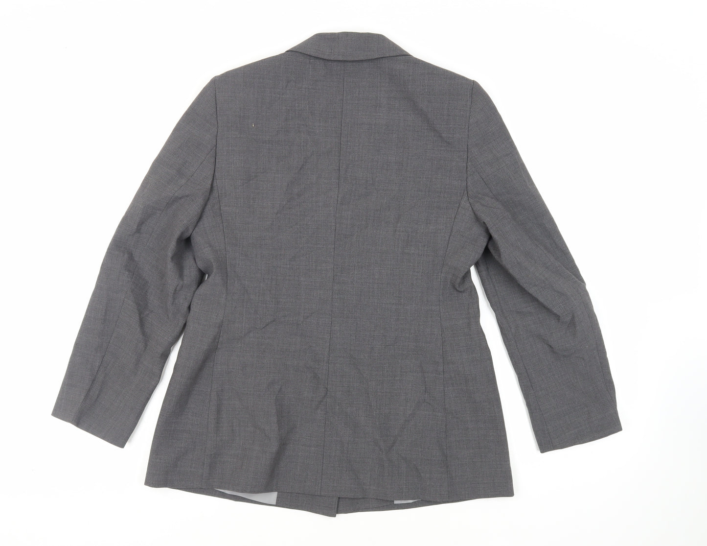 BHS Womens Grey Jacket Blazer Size 12 Button