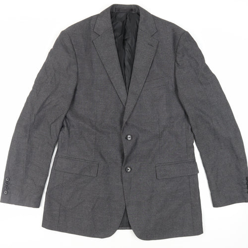 Marks and Spencer Mens Grey Polyester Jacket Suit Jacket Size 40 Regular