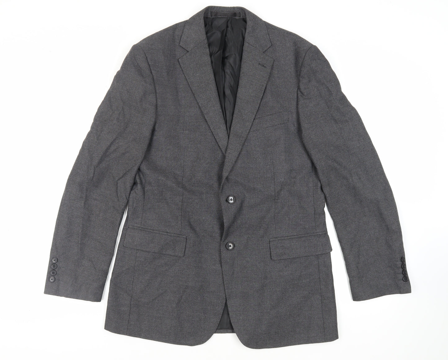 Marks and Spencer Mens Grey Polyester Jacket Suit Jacket Size 40 Regular