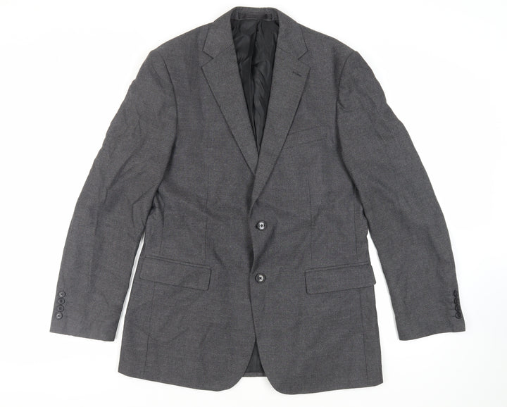 Marks and Spencer Mens Grey Polyester Jacket Suit Jacket Size 40 Regular