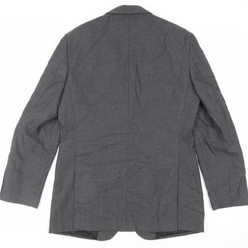 Marks and Spencer Mens Grey Polyester Jacket Suit Jacket Size 40 Regular