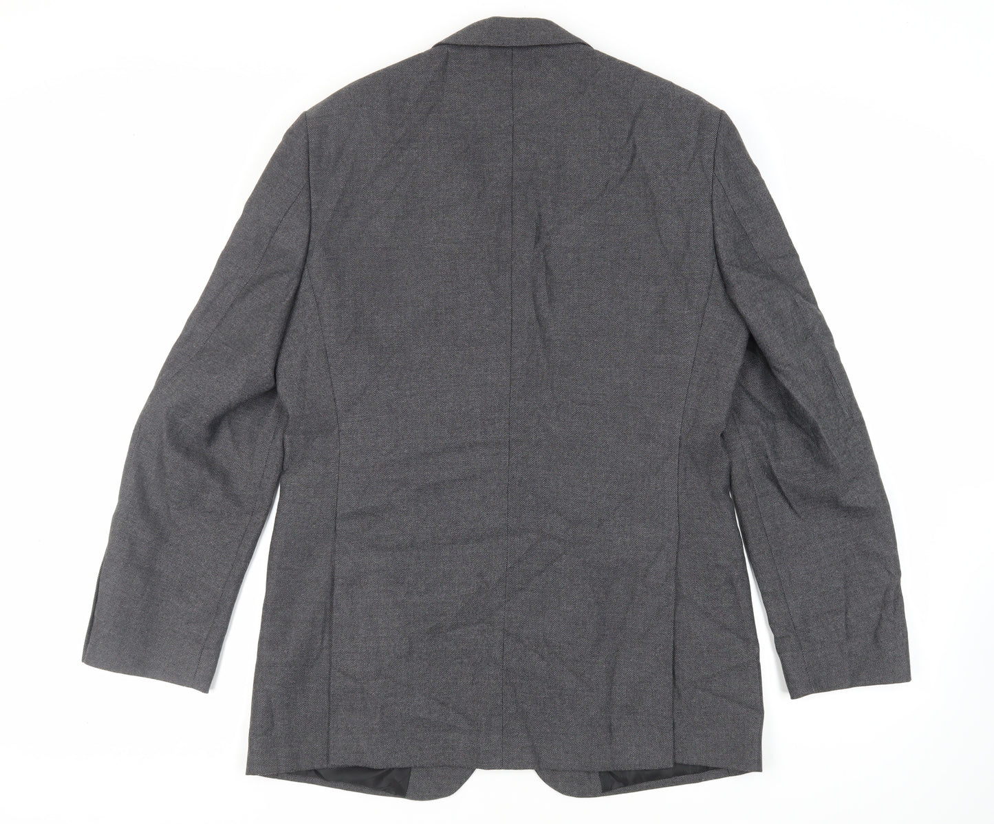 Marks and Spencer Mens Grey Polyester Jacket Suit Jacket Size 40 Regular