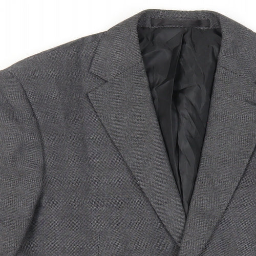 Marks and Spencer Mens Grey Polyester Jacket Suit Jacket Size 40 Regular