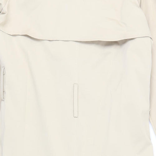 IVIVI Womens Beige Trench Coat Coat Size M Button
