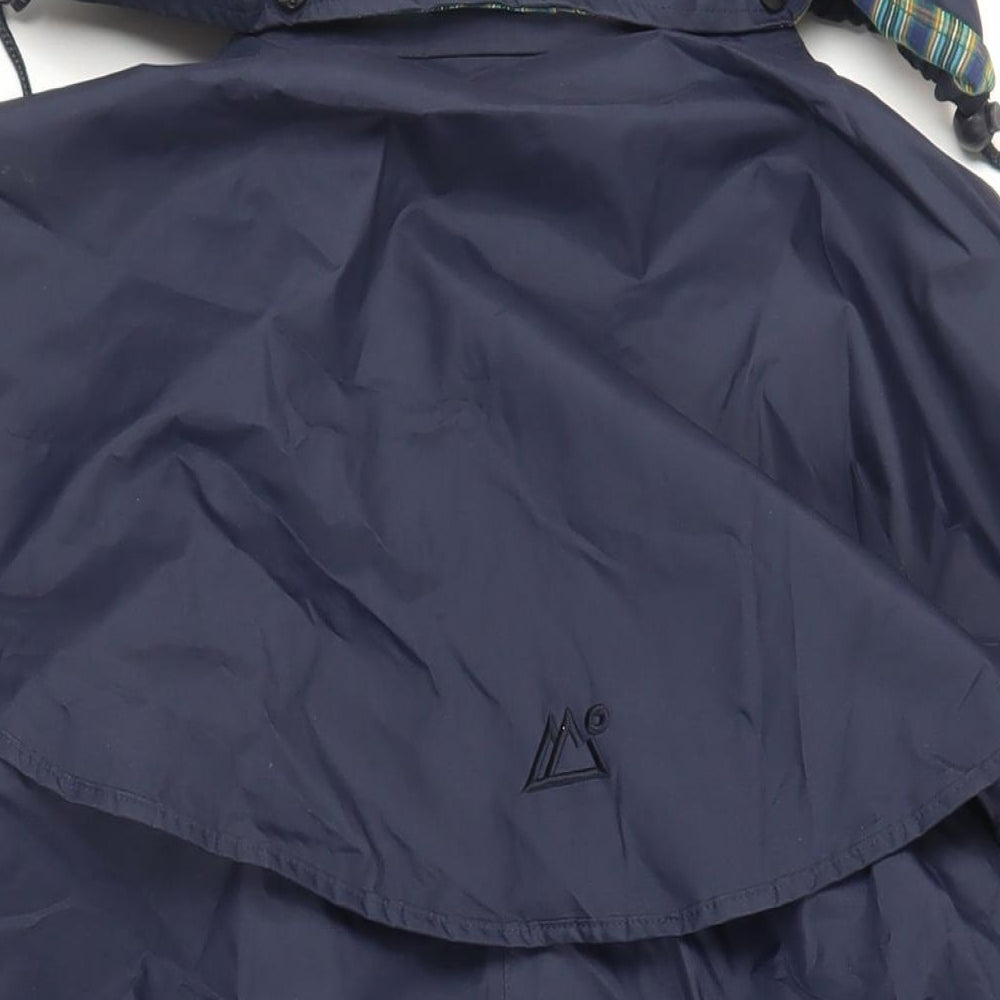 Target Dry Womens Blue Rain Coat Coat Size 12 Zip - Waterproof Hooded