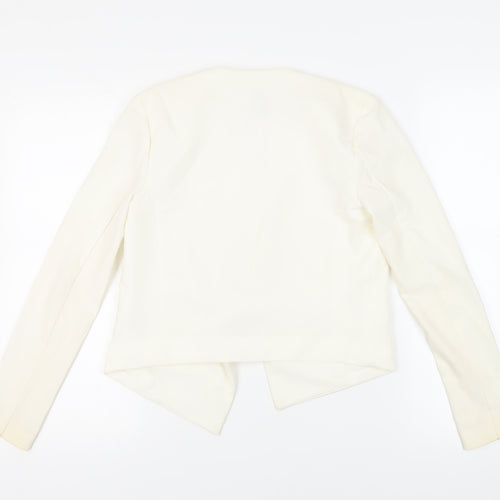 H&M Womens Ivory Jacket Blazer Size 6 - Open
