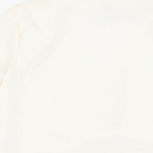 H&M Womens Ivory Jacket Blazer Size 6 - Open