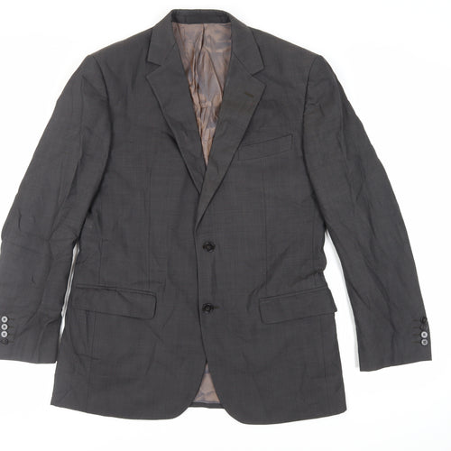 Marks and Spencer Mens Grey Wool Jacket Suit Jacket Size 40 Regular