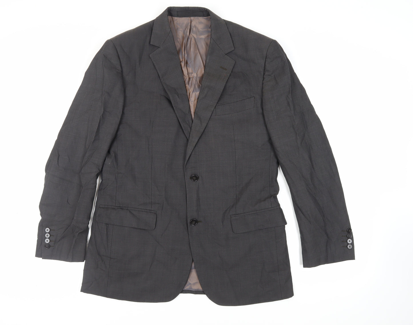 Marks and Spencer Mens Grey Wool Jacket Suit Jacket Size 40 Regular