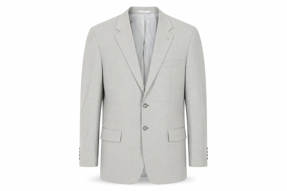 Front view of Brook Taverner men’s green polyester jacket suit jacket, size 44, regular