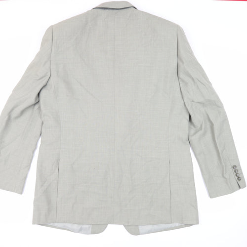 Brook Taverner Mens Green Polyester Jacket Suit Jacket Size 44 Regular
