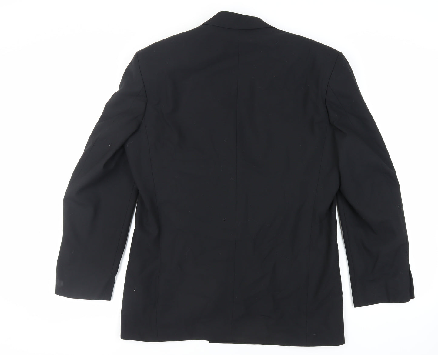 Marks and Spencer Mens Black Polyester Tuxedo Suit Jacket Size 40 Regular