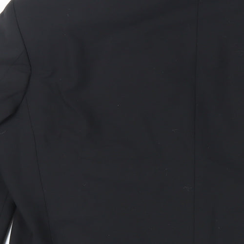 Marks and Spencer Mens Black Polyester Tuxedo Suit Jacket Size 40 Regular