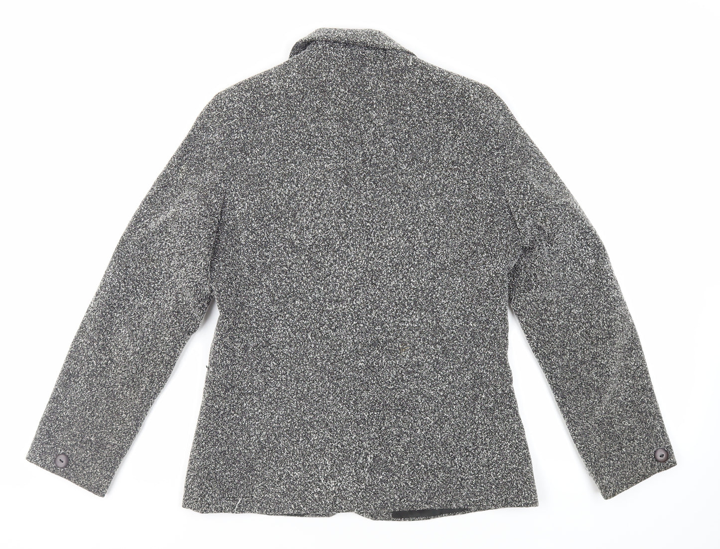 Slimma Womens Grey Jacket Blazer Size 10 Button