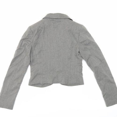 Divided by H&M Womens Grey Jacket Blazer Size 6 Button