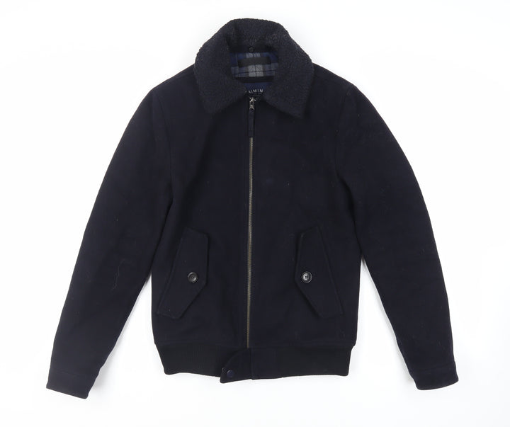 Criminal Mens Blue Jacket Size S Zip