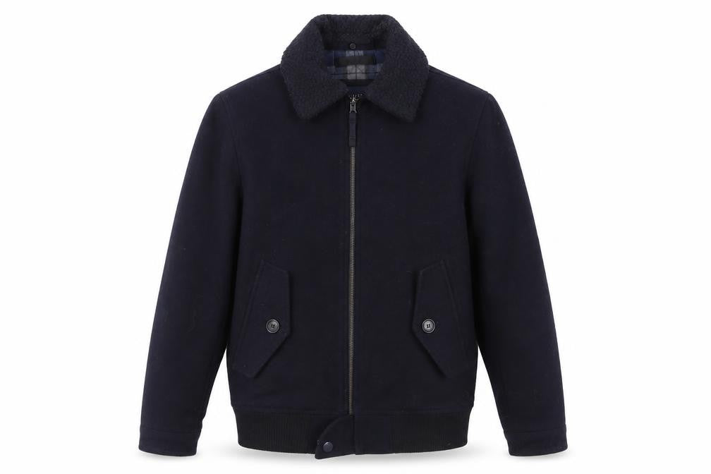 Criminal Mens Blue Jacket Size S Zip