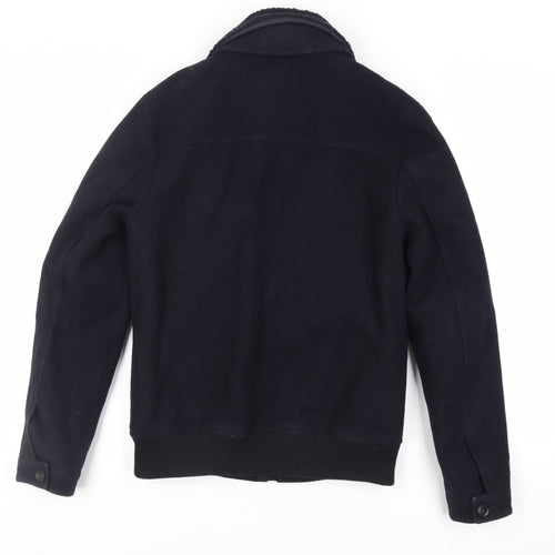 Criminal Mens Blue Jacket Size S Zip