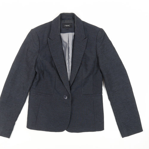 NEXT Womens Blue Jacket Blazer Size 10 Button
