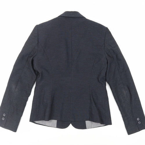 NEXT Womens Blue Jacket Blazer Size 10 Button