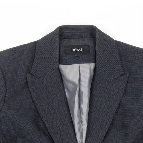 NEXT Womens Blue Jacket Blazer Size 10 Button
