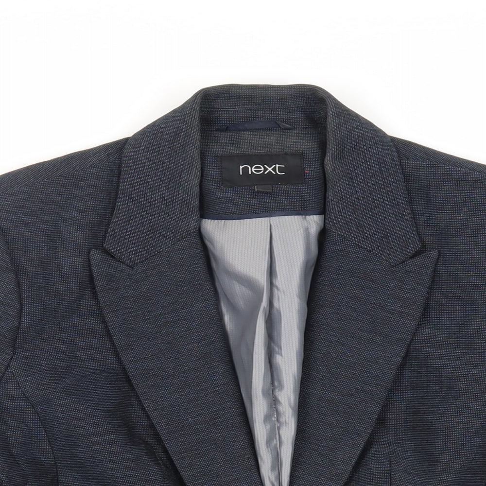 NEXT Womens Blue Jacket Blazer Size 10 Button