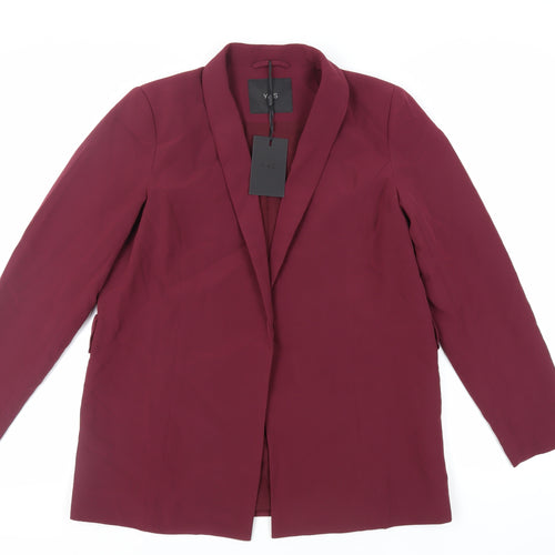 Y.A.S Womens Purple Jacket Blazer Size L Snap