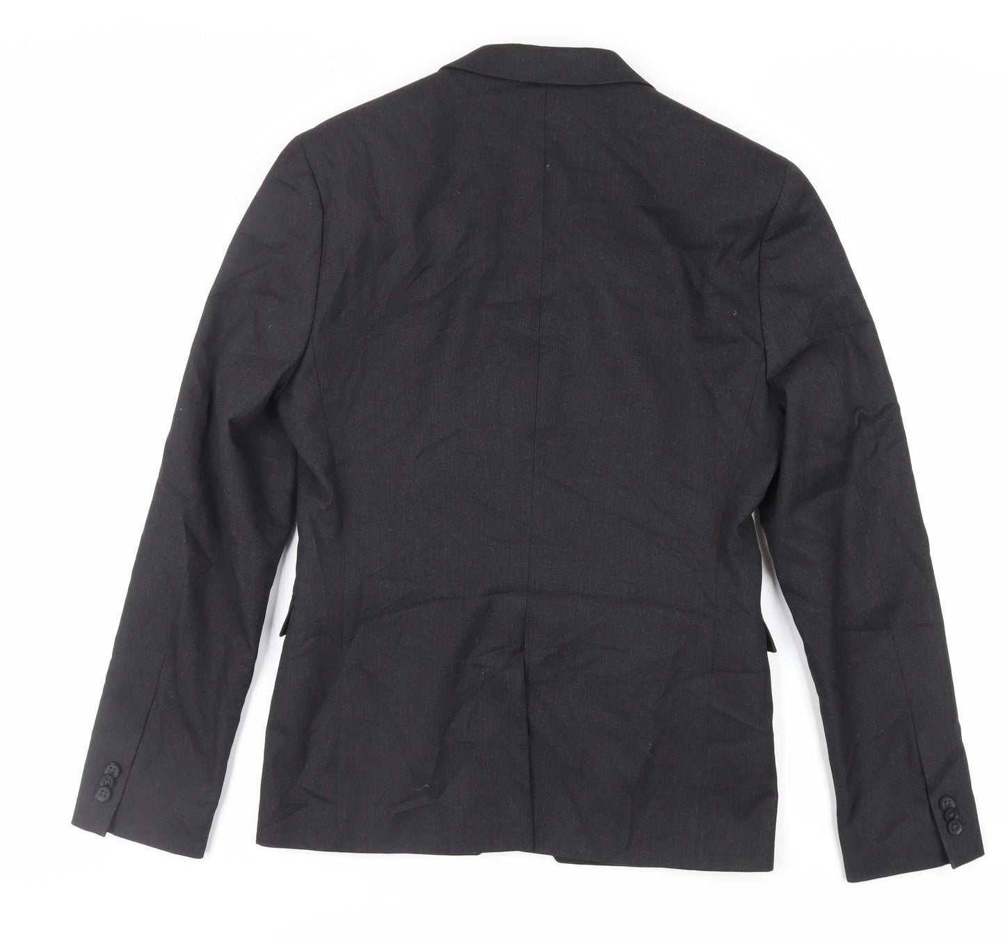 Label Lab Mens Black Polyester Jacket Suit Jacket Size 36 Regular
