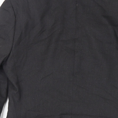 Label Lab Mens Black Polyester Jacket Suit Jacket Size 36 Regular