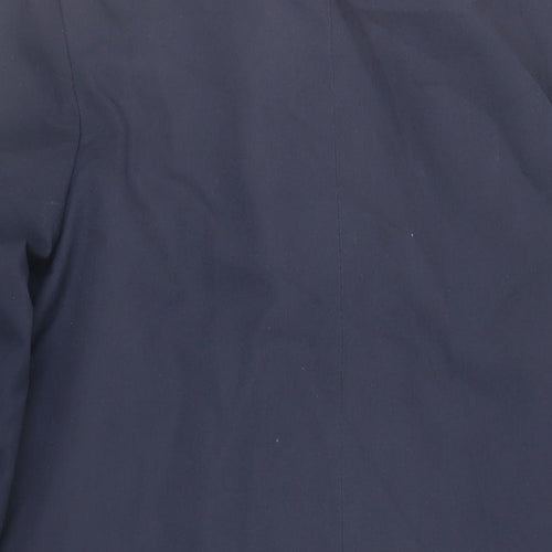 Hornes Mens Blue Overcoat Coat Size S Button