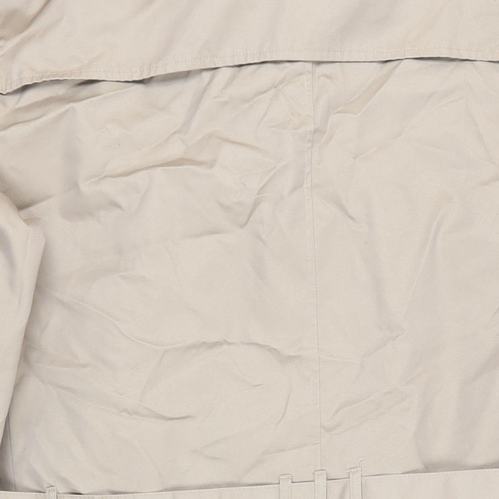 River Island Mens Beige Trench Coat Coat Size 2XL Button