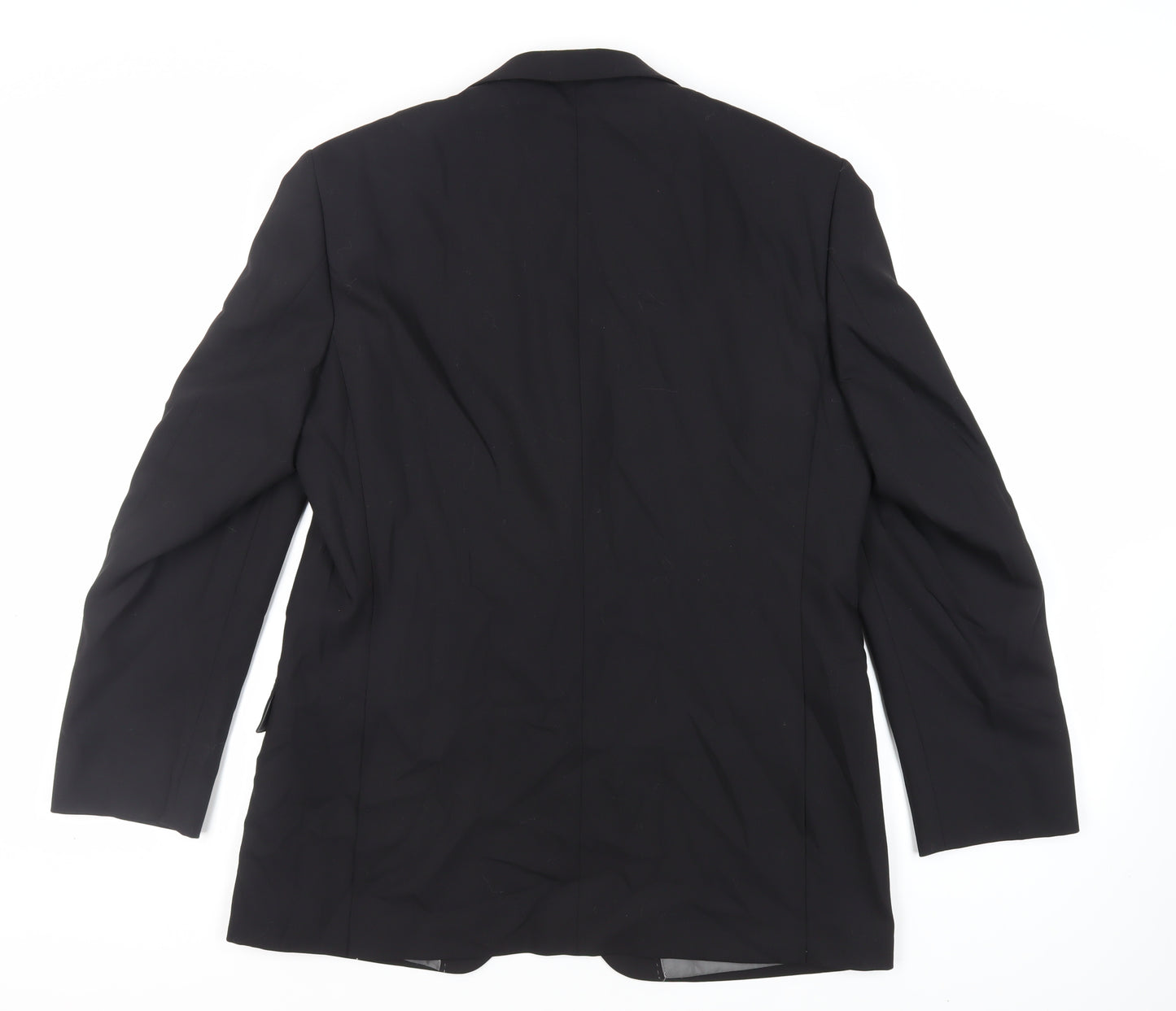 Pierre Cardin Mens Black Wool Jacket Suit Jacket Size 40 Regular