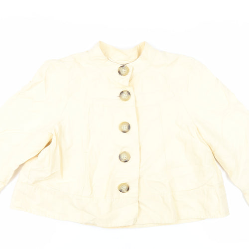 Marks and Spencer Womens Yellow Jacket Size 16 Button