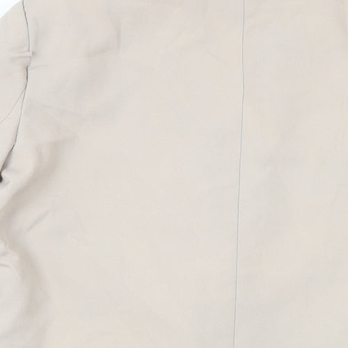 Missguided Womens Beige Jacket Blazer Size 10 Button