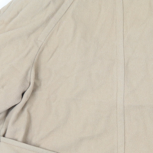 St Michael Womens Beige Pea Coat Coat Size 14 Button