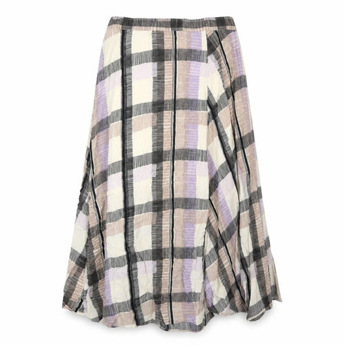 Marks and Spencer Womens Multicoloured Geometric Viscose A-Line Skirt Size 16 Zip
