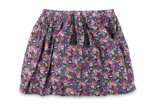 John Lewis Girls Multicoloured Floral Vinyl Mini Skirt Size 8 Years Regular Pull On