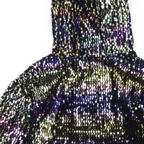 NEXT Girls Multicoloured Polyester Pullover Hoodie Size 7 Years Pullover - Sequin