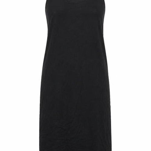 Marks and Spencer Womens Black Viscose Tank Dress Size S Scoop Neck Pullover