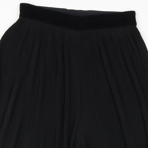 Zara Womens Black Polyester Capri Trousers Size M L23 in Regular