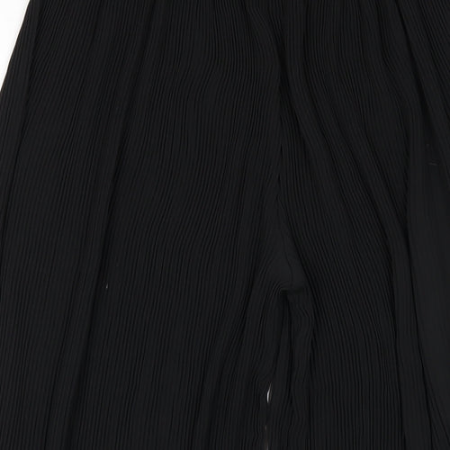 Zara Womens Black Polyester Capri Trousers Size M L23 in Regular