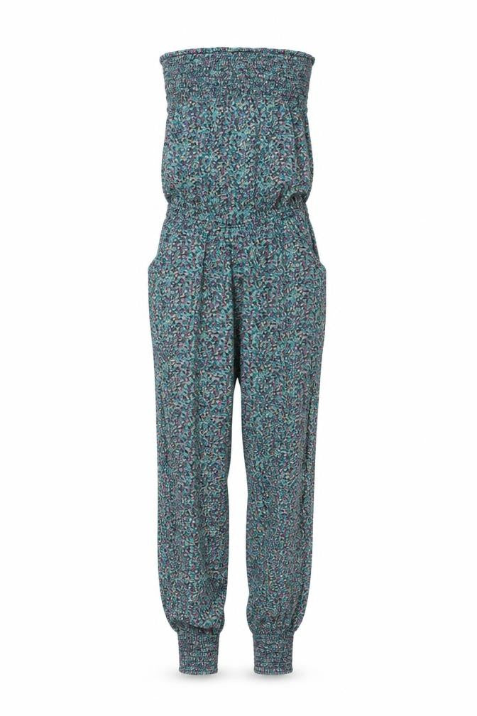 New Look Girls Multicoloured Floral Cotton Jumpsuit One-Piece Size 10 Years Pullover