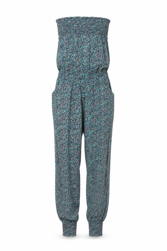 New Look Girls Multicoloured Floral Cotton Jumpsuit One-Piece Size 10 Years Pullover