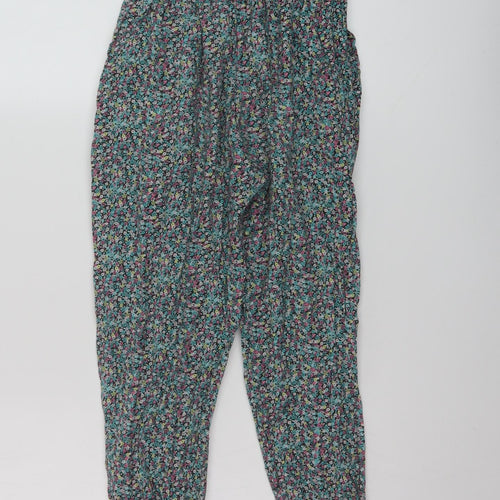 New Look Girls Multicoloured Floral Cotton Jumpsuit One-Piece Size 10 Years Pullover