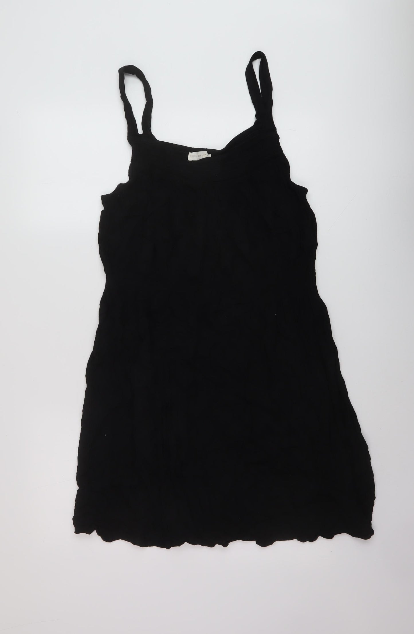 Nexyt Womens Black Viscose A-Line Size 18 Square Neck Pullover